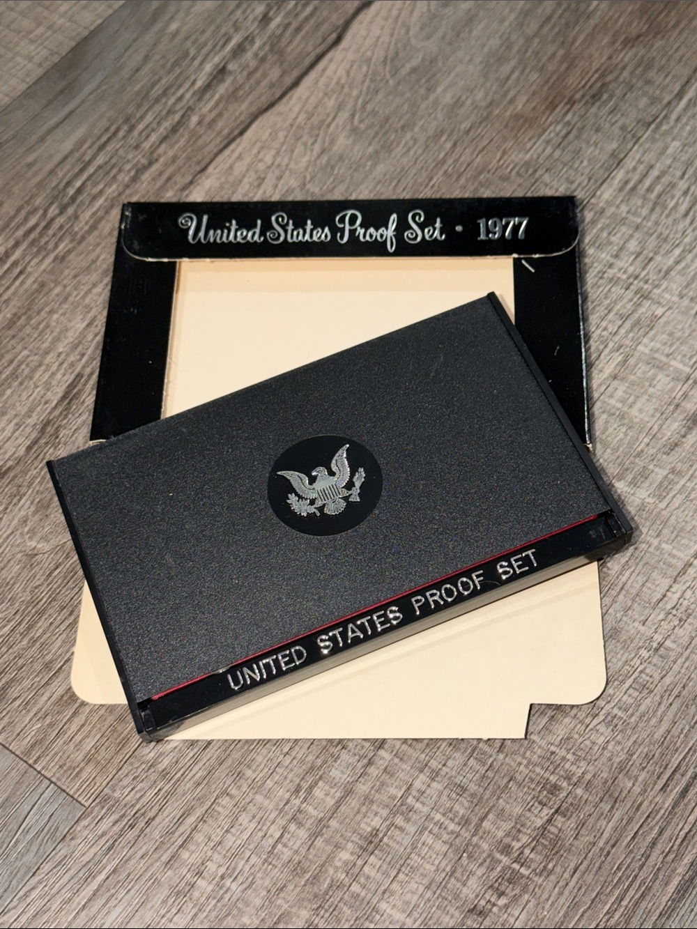 1977 United States Proof Set in Black Presentation Box